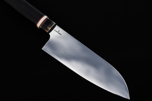 Santoku. Damasteel RWL34 Mirror Gloss