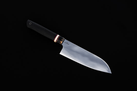 Santoku. Damasteel RWL34 Mirror Gloss